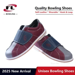 أحذية بولينج داخلية للرجال والنساء، مانعة للانزلاق ومقاومة للتآكل، مصنوعة من جلد البولي يوريثان الناعم، خفيفة الوزن