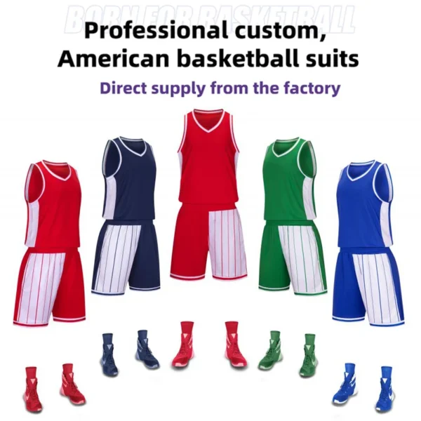 kf-S969900dcf0974cf79df32cacb96880b0B قميص كرة السلة المخصص للرجال والنساء البالغين سريع الجفاف ومريح للتدريب ومريح للملابس الرياضية والبدلات الرياضية