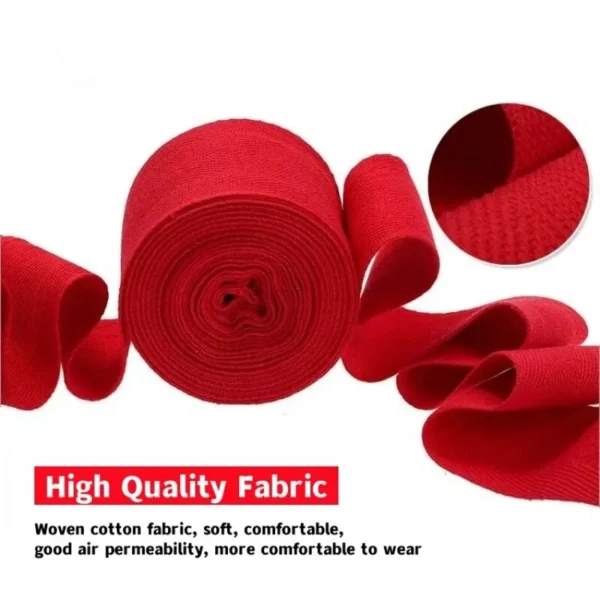 kf-Sd1907684fee44ad6ad0a649ffebee00cy لفتان من ضمادات الملاكمة القطنية بطول 2.5 متر، حزام رياضي، قفازات ساندا، قفازات فنون القتال المختلطة، ضمادات للأحزمة والمنافسات