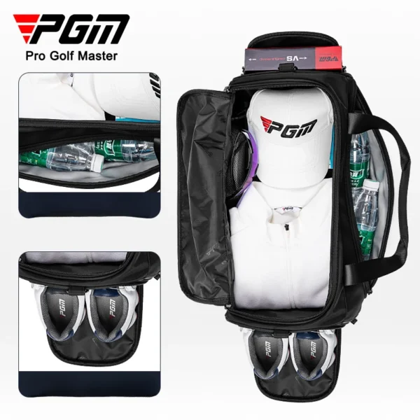 حقيبة ملابس جولف جديدة من PGM، حقيبة ملابس محمولة وخفيفة الوزن وذات سعة كبيرة، حقيبة أحذية جولف، حقيبة يد نايلون للسفر YWB048